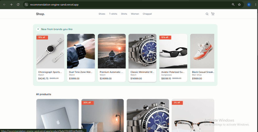 Recommendation Engine
